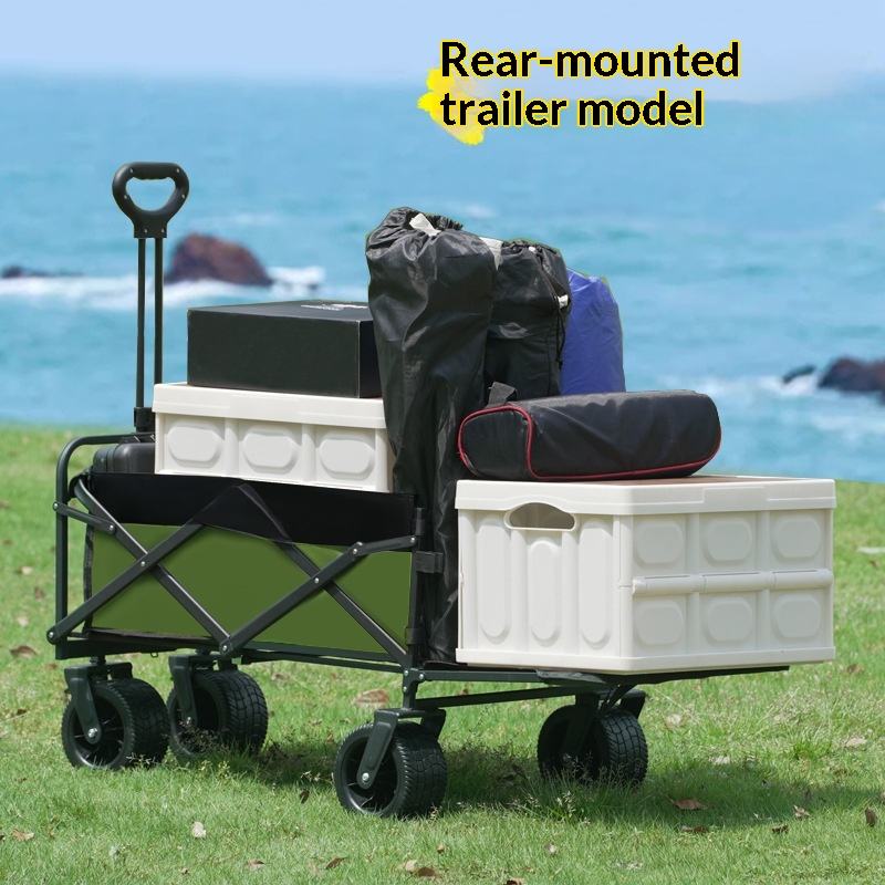 Outdoor Furniture In Sale - Carrito de Plataforma Plegable de Cuatro