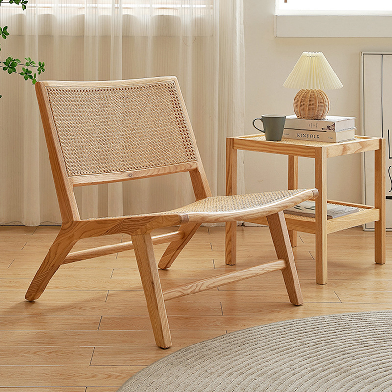Outdoor Furniture Japanese Style - Sillón de Salón Tejido con Mimbre,