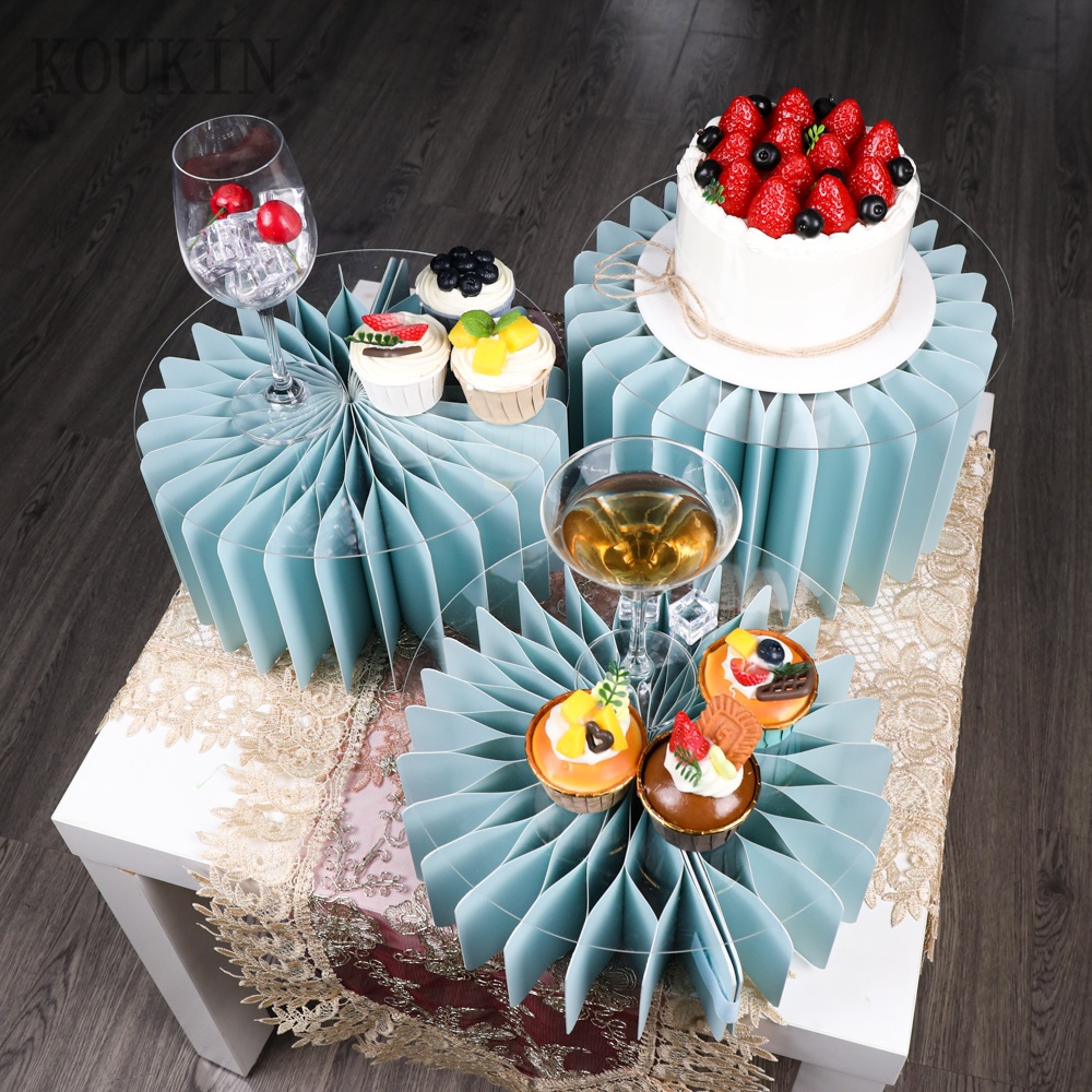 Outdoor Furniture Hotel - Mesa de postre plegable, juego de