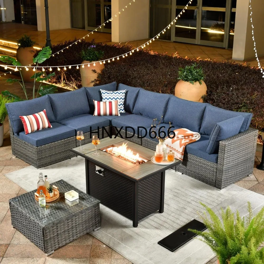 Outdoor Furniture Fire Pit Set - Conjunto de Muebles de Patio de