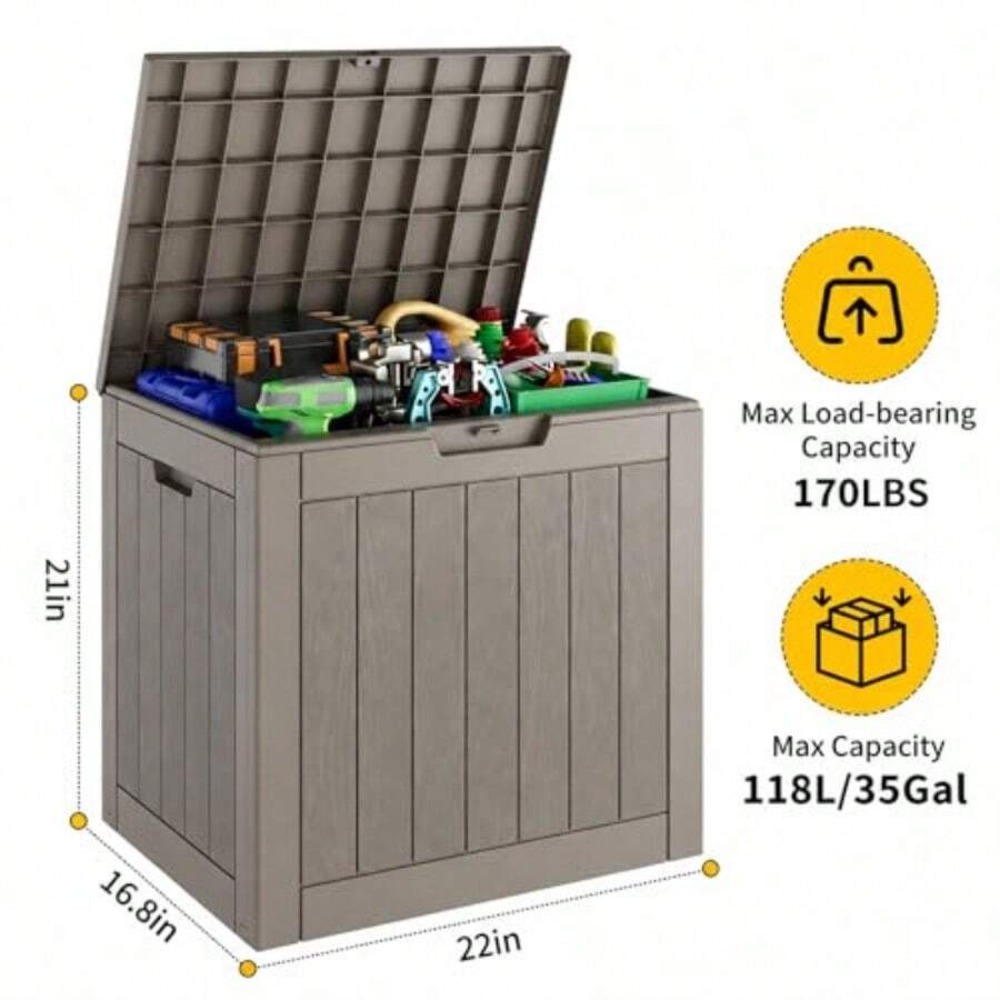 Caja de Almacenamiento Exterio - Outdoor Furniture With Storage For Cushions reseña y precio