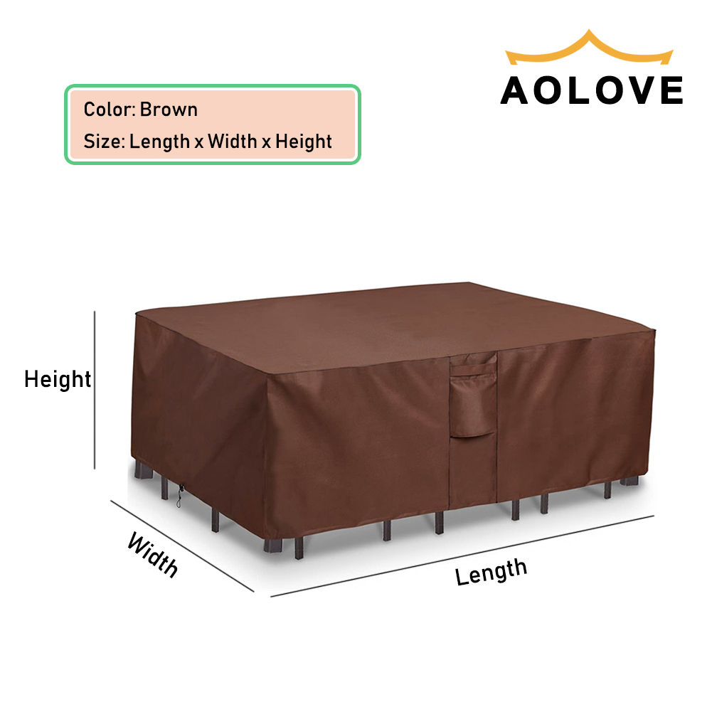 Marrón 420D HEAVY DUTY Cubiert - Outdoor Furniture Usa reseña y precio