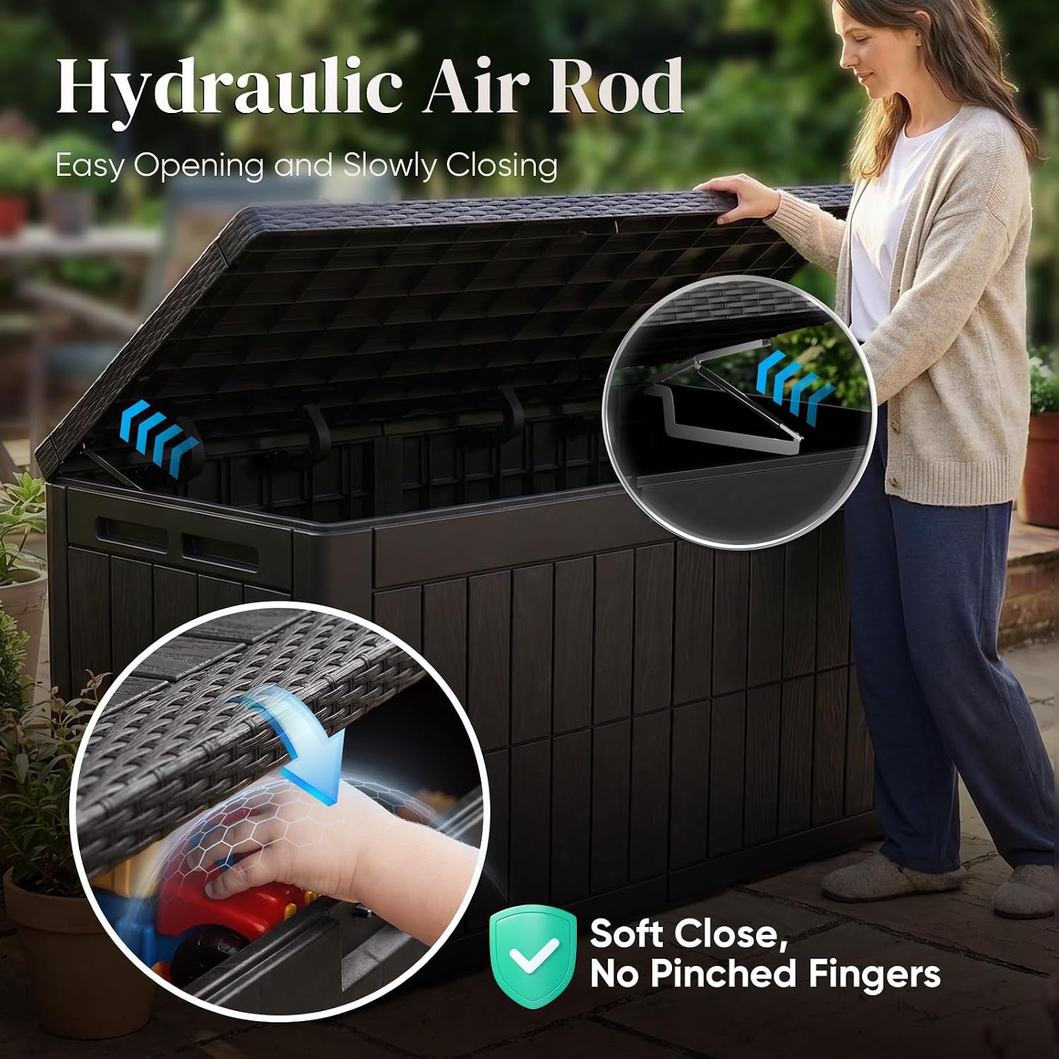 Caja de Almacenamiento Exterio - Outdoor Furniture With Storage For Cushions reseña y precio