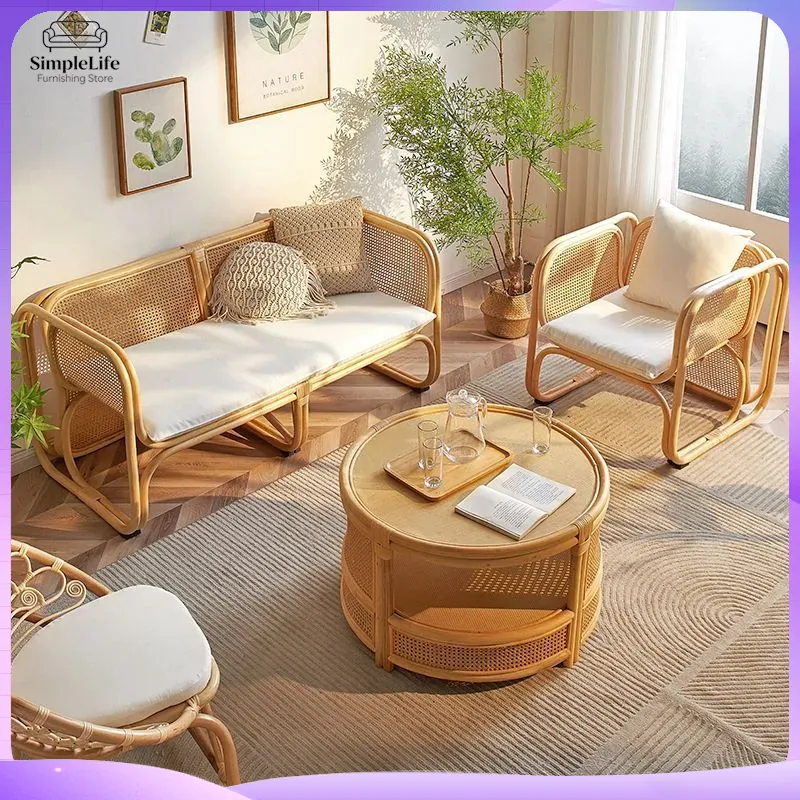 Conjunto de Sofás de Mimbre de - Outdoor Furniture Japanese Style reseña y precio