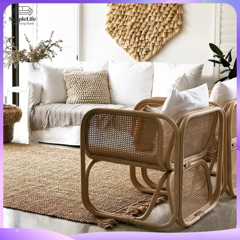 Conjunto de Sofás de Mimbre de - Outdoor Furniture Japanese Style reseña y precio