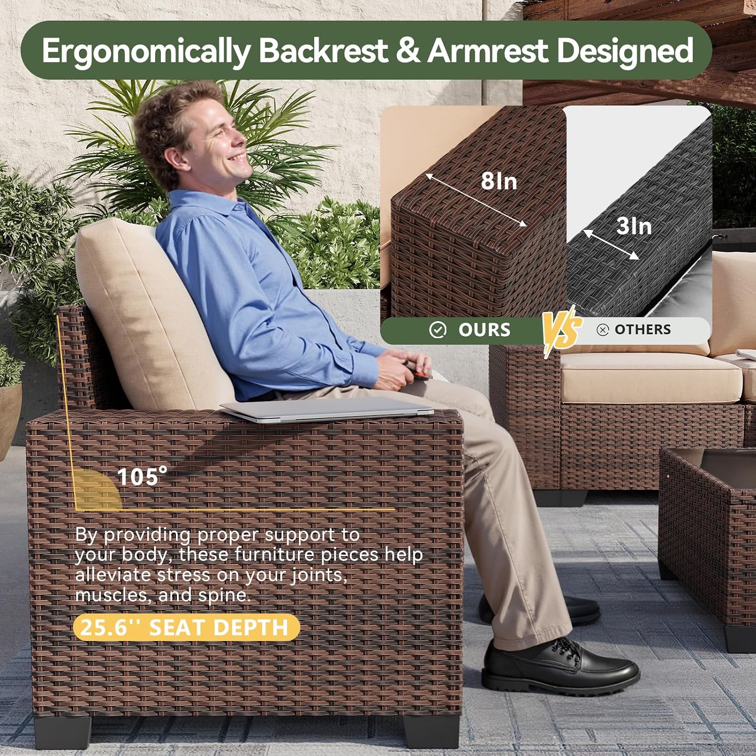 Conjunto de Muebles de Patio d - Outdoor Furniture Fire Pit Set reseña y precio
