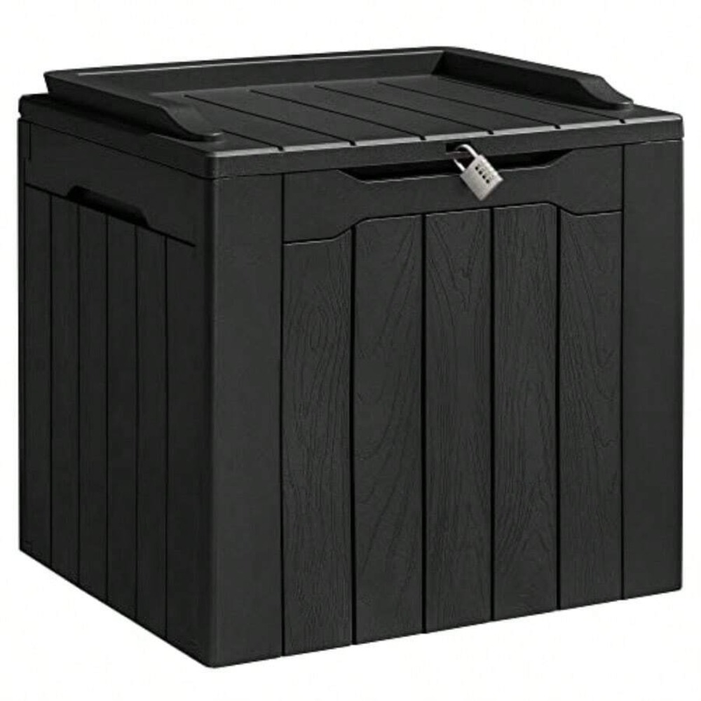 Caja de almacenamiento de resi - Outdoor Furniture With Storage For Cushions reseña y precio