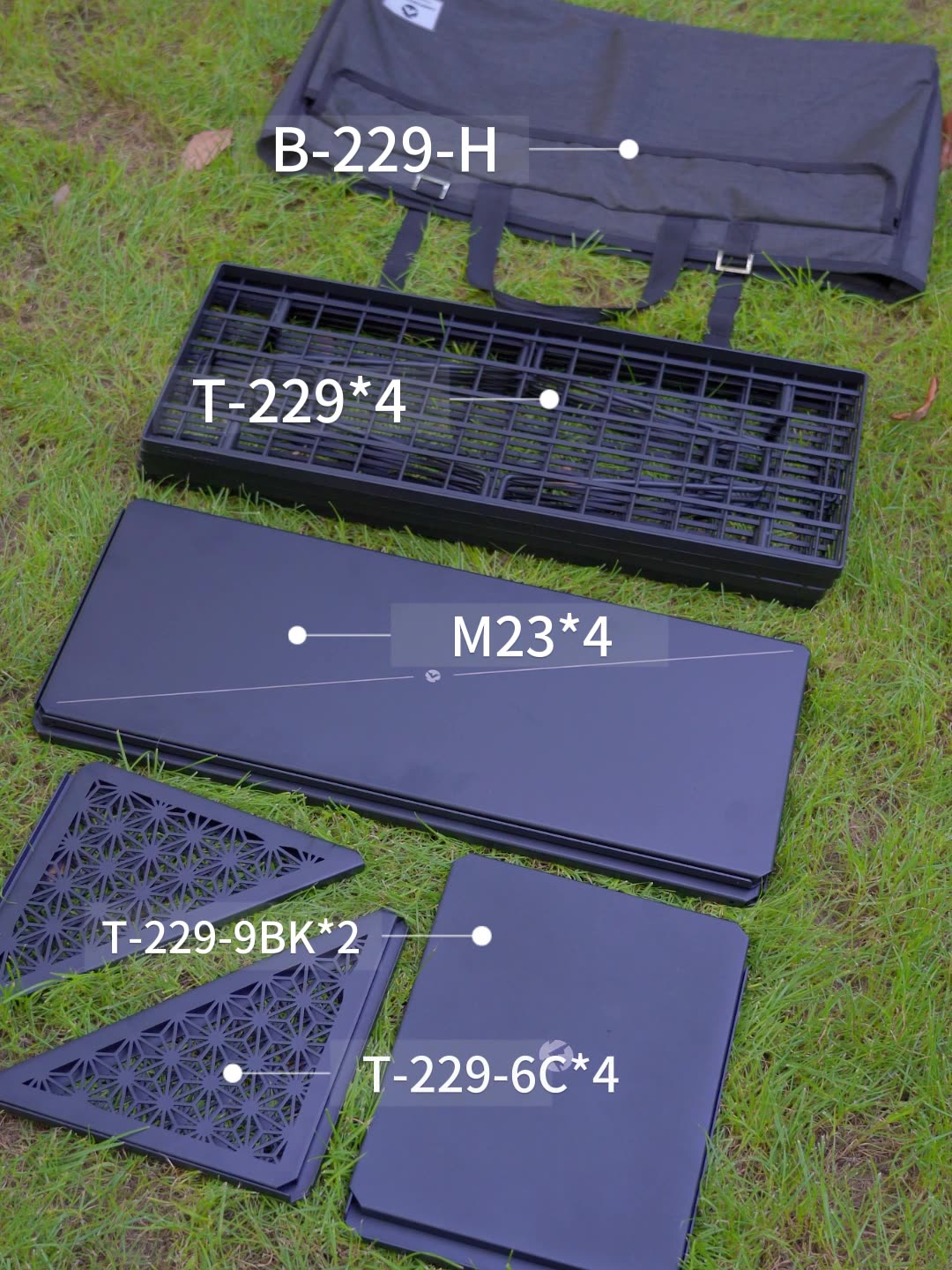 CAMPINGMOON T-229-9BK-2P mesa  - Outdoor Furniture Usa reseña y precio