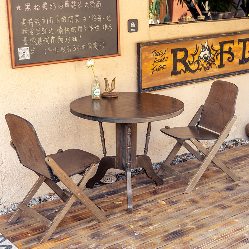 Mesa de comedor Retro, mesa re - Outdoor Furniture Shop reseña y precio