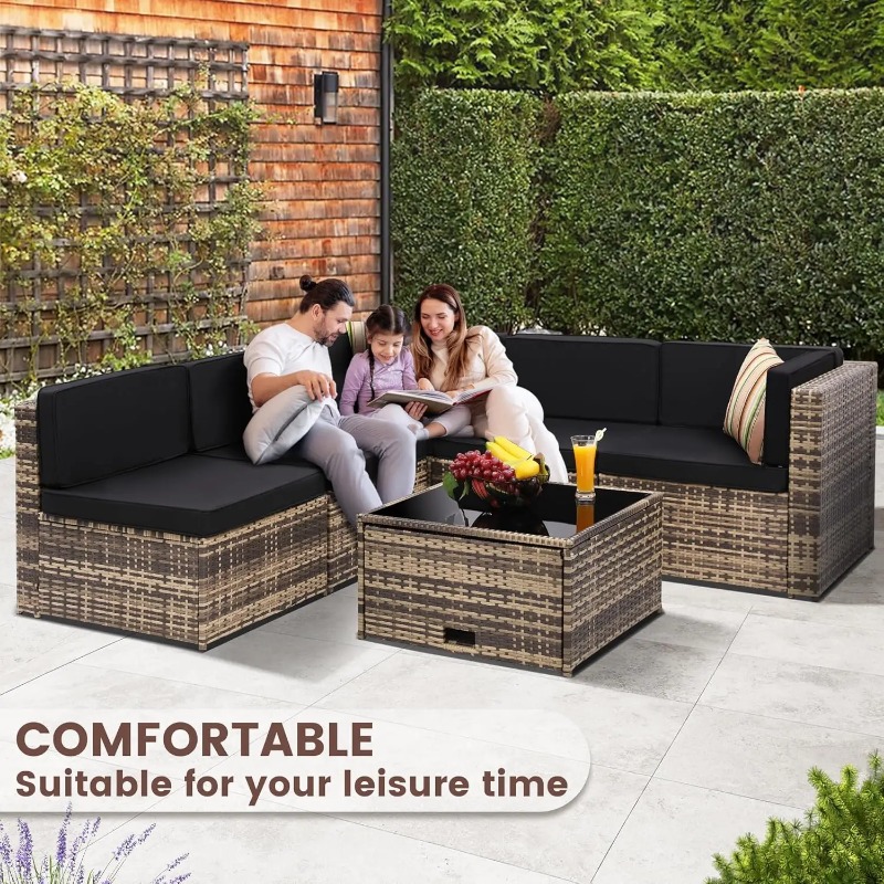 Conjunto de Muebles de Jardín  - Outdoor Furniture With Storage For Cushions reseña y precio